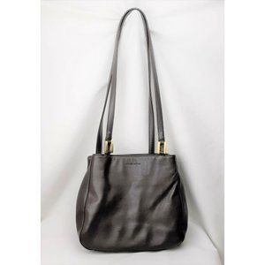 Liz Claiborne Vintage Brown Leather Shoulder Bag Leather Co by Liz Claiborne